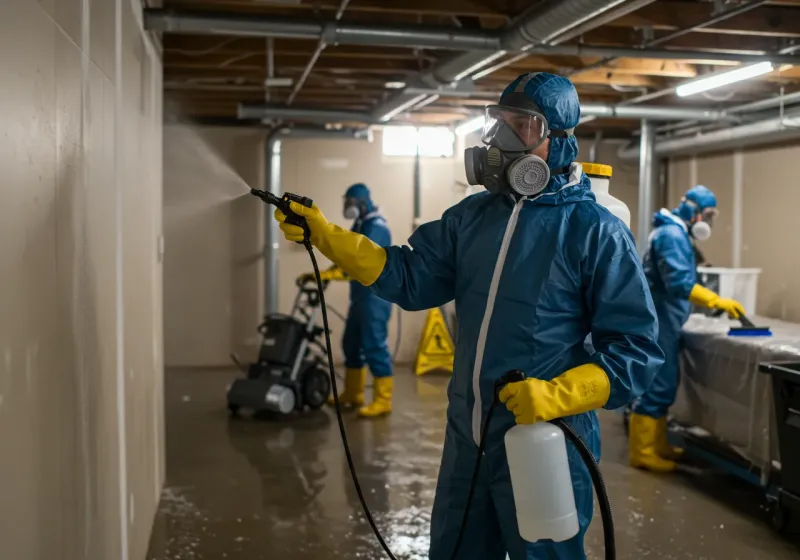 Basement Sanitization and Antimicrobial Treatment process in Greenville, AL